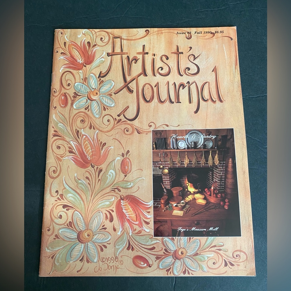 Artist’s Journal vintage folk art magazine Issue 2 Fall 1990 tole painting